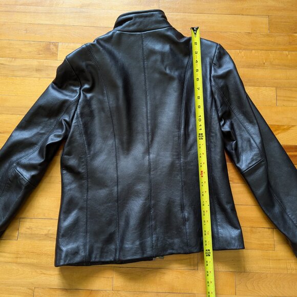 George Ladies Fitted Leather Jacket- Medium - Picture 2 of 8